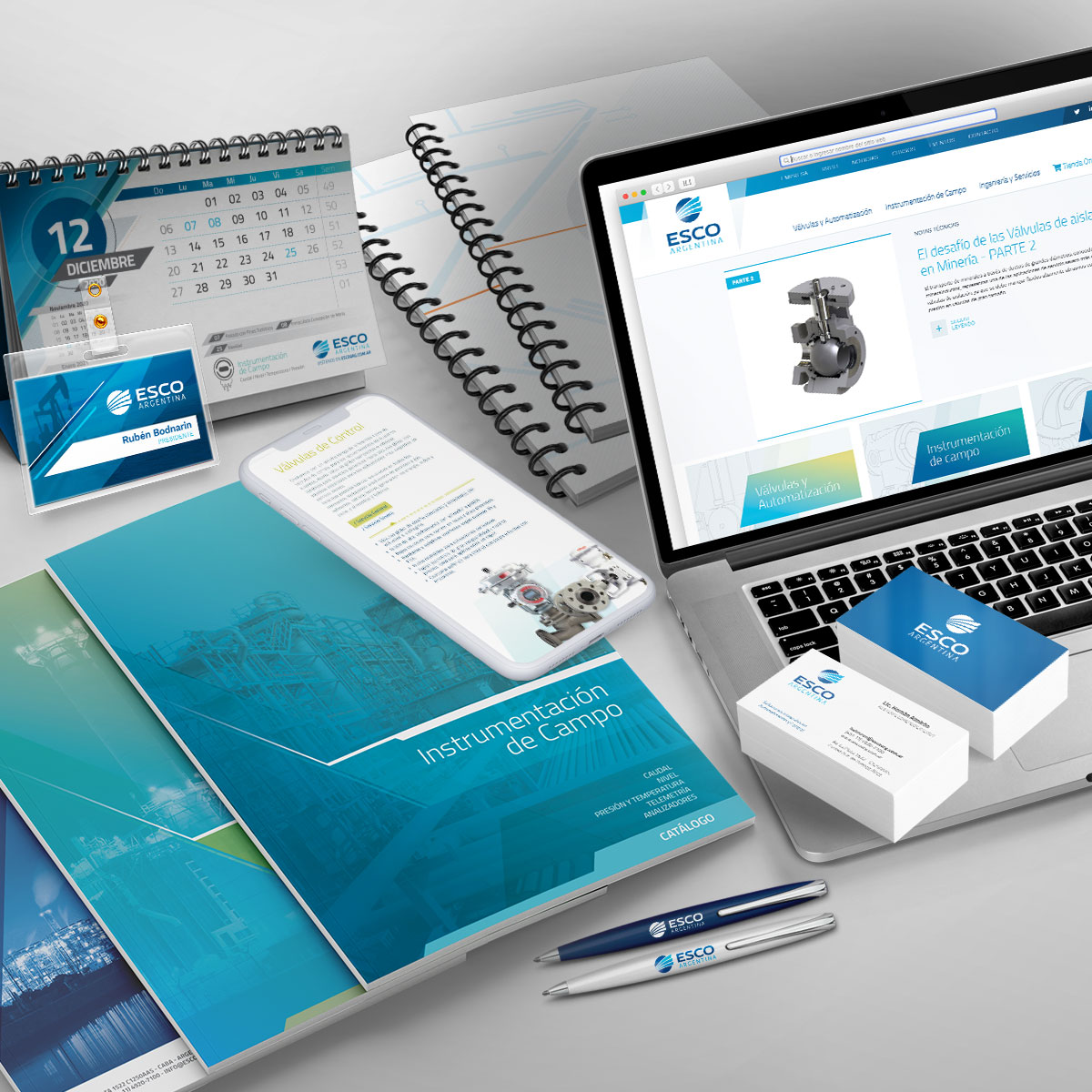 Esco Argentina - IDENTIDAD / EDITORIAL / INTERACTIVO / SERVICIOS COMPLEMENTARIOS - Aguaviva - Dejamos Marcas