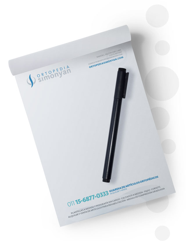 Ortopedia Simonyan - IDENTIDAD / EDITORIAL / INTERACTIVO / SERVICIOS COMPLEMENTARIOS - Aguaviva - Dejamos Marcas