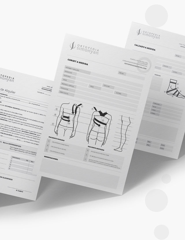 Ortopedia Simonyan - IDENTIDAD / EDITORIAL / INTERACTIVO / SERVICIOS COMPLEMENTARIOS - Aguaviva - Dejamos Marcas